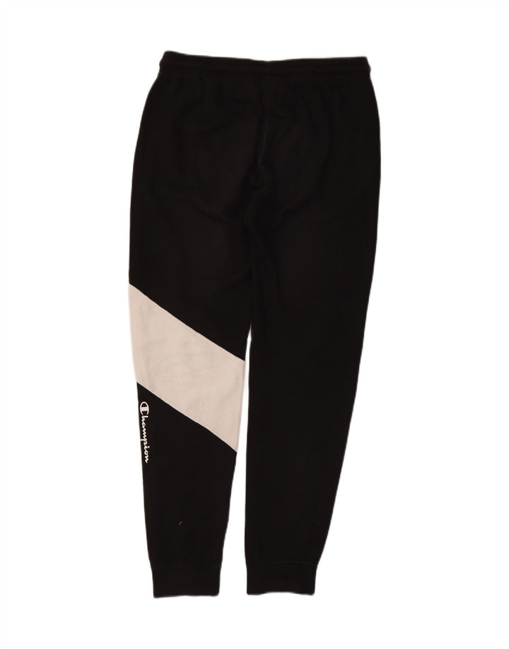 CHAMPION Mens Tracksuit Trousers Joggers Medium  Black Colourblock Cotton Vintage Champion and Second-Hand Champion from Messina Hembry 