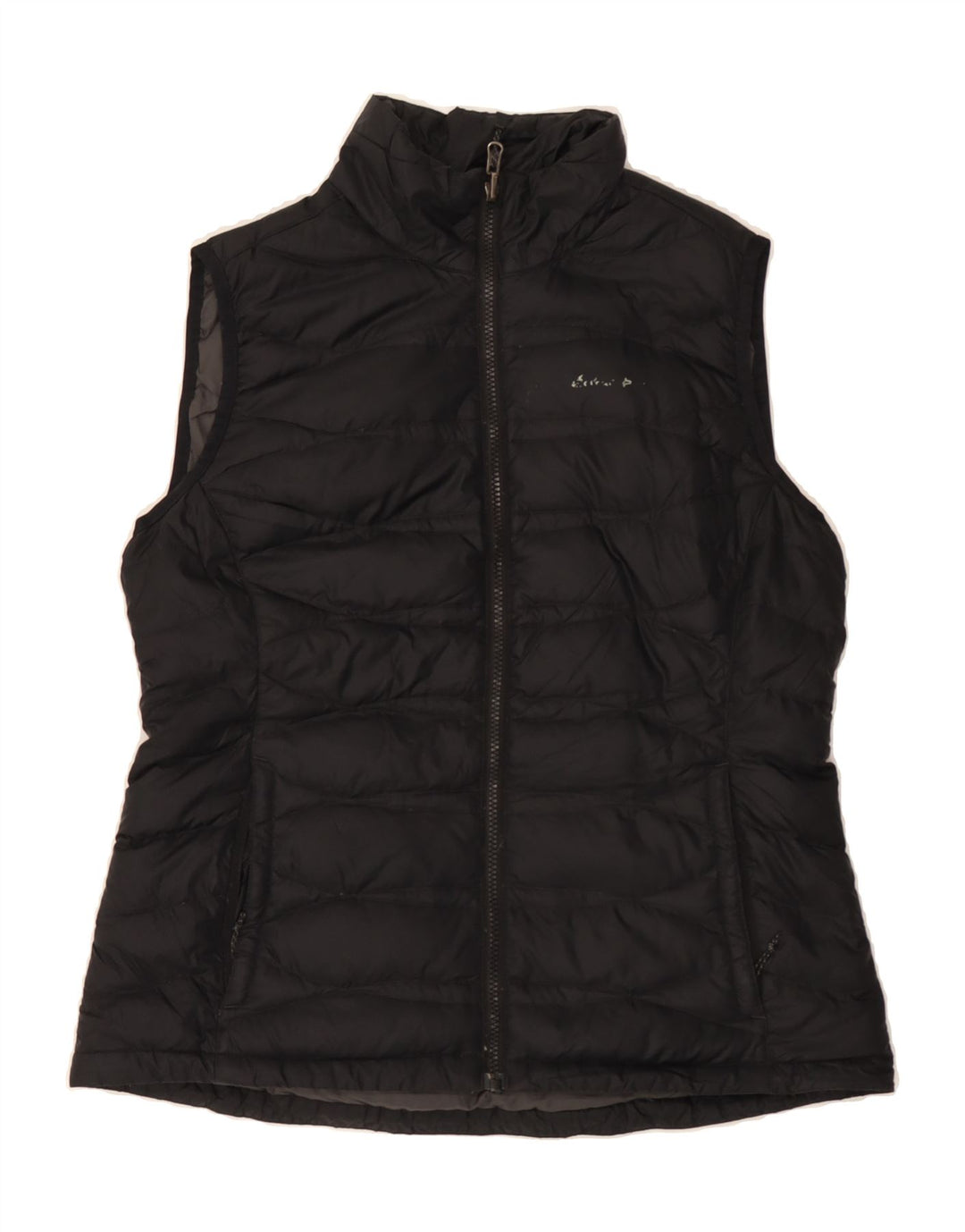 EDDIE BAUER Womens Padded Gilet UK 14 Medium Black Nylon Vintage Eddie Bauer and Second-Hand Eddie Bauer from Messina Hembry 