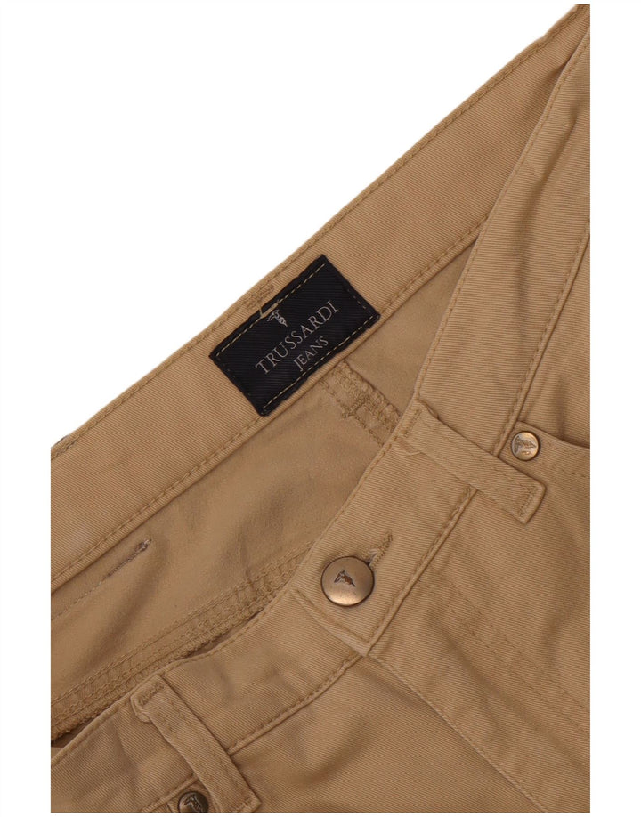 Trussardi Mens Bootcut Casual Trousers W30 L31 Beige