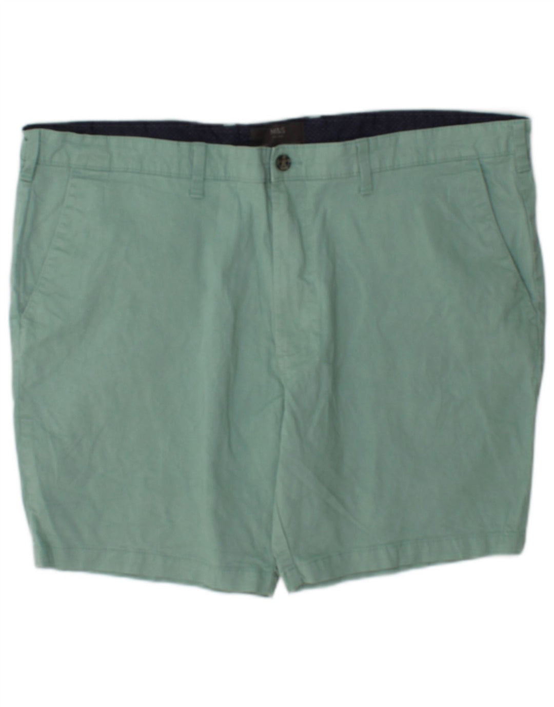 Marks & Spencer Mens Chino Shorts W42 2XL Green Cotton