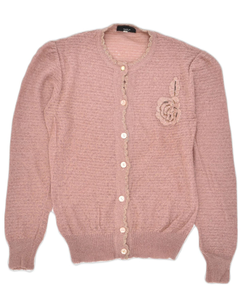 VINTAGE Womens Cardigan Sweater IT 44 Medium Pink Polyamide | Vintage | Thrift | Second-Hand | Used Clothing | Messina Hembry 