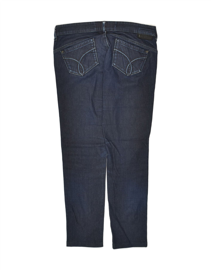 CALVIN KLEIN Womens Skinny Jeans W31 L29 Navy Blue Cotton | Vintage Calvin Klein | Thrift | Second-Hand Calvin Klein | Used Clothing | Messina Hembry 