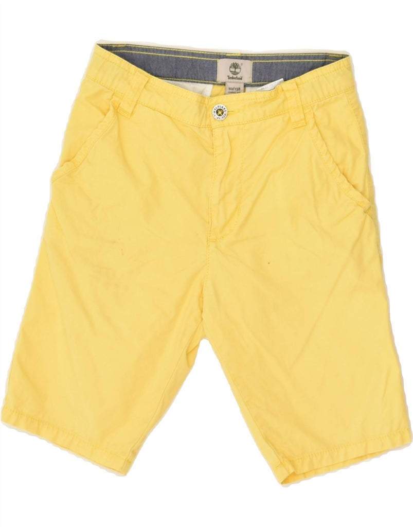 TIMBERLAND Boys Chino Shorts 9-10 Years W22  Yellow Cotton | Vintage Timberland | Thrift | Second-Hand Timberland | Used Clothing | Messina Hembry 