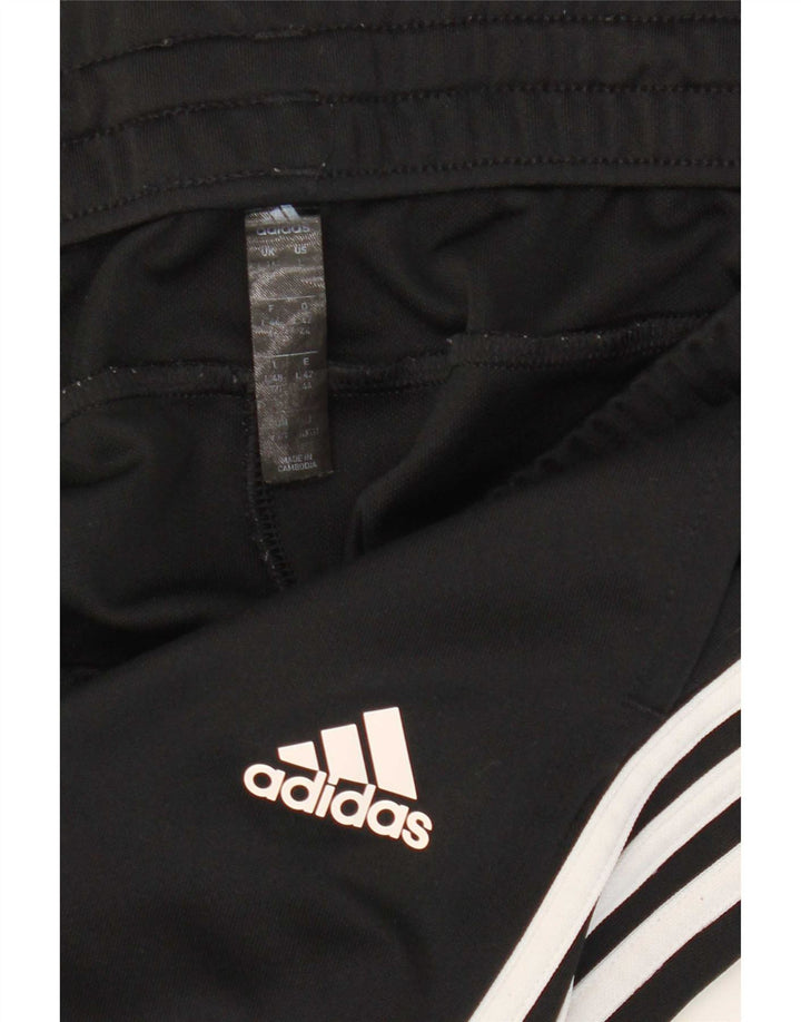 Adidas Womens Tracksuit Trousers UK 16/18 Large  Black Polyester