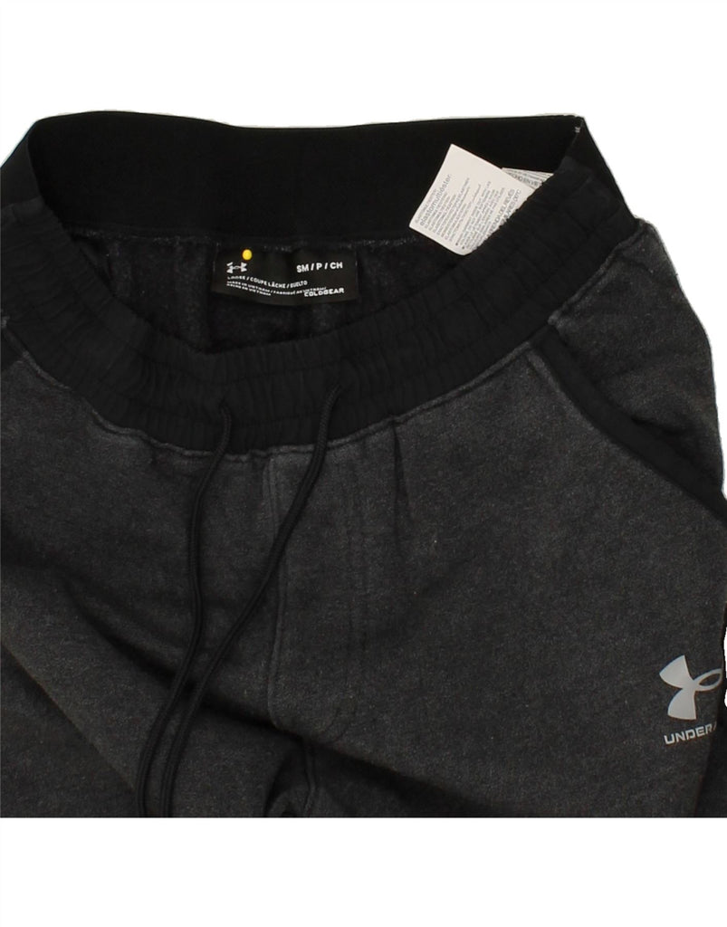 UNDER ARMOUR Mens Cold Gear Graphic Tracksuit Trousers Joggers Small Grey | Vintage Under Armour | Thrift | Second-Hand Under Armour | Used Clothing | Messina Hembry 