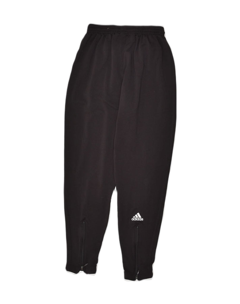 ADIDAS Womens Tracksuit Trousers UK 10 Small Black Polyester | Vintage Adidas | Thrift | Second-Hand Adidas | Used Clothing | Messina Hembry 