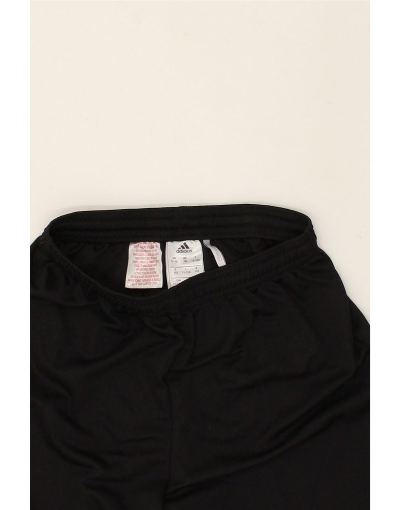 ADIDAS Boys Sport Shorts 11-12 Years Black Polyester | Vintage Adidas | Thrift | Second-Hand Adidas | Used Clothing | Messina Hembry 