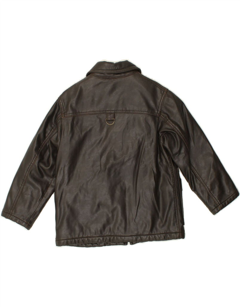 ARMANI JUNIOR Boys Windbreaker Jacket 4-5 Years Brown PVC Vintage Armani Junior and Second-Hand Armani Junior from Messina Hembry 