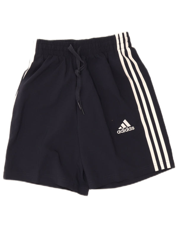 Adidas Womens Sport Shorts UK 4 XS Navy Blue Polyester