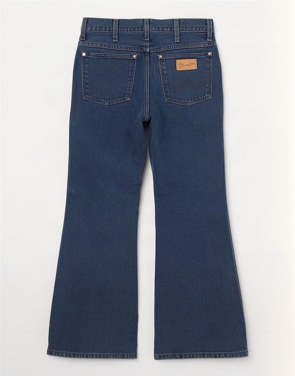 Wrangler Womens Wide Leg Jeans W28 L28 Navy Blue Cotton