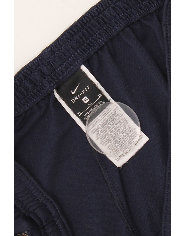 Nike Mens Tracksuit Trousers XL  Navy Blue Colourblock Polyester