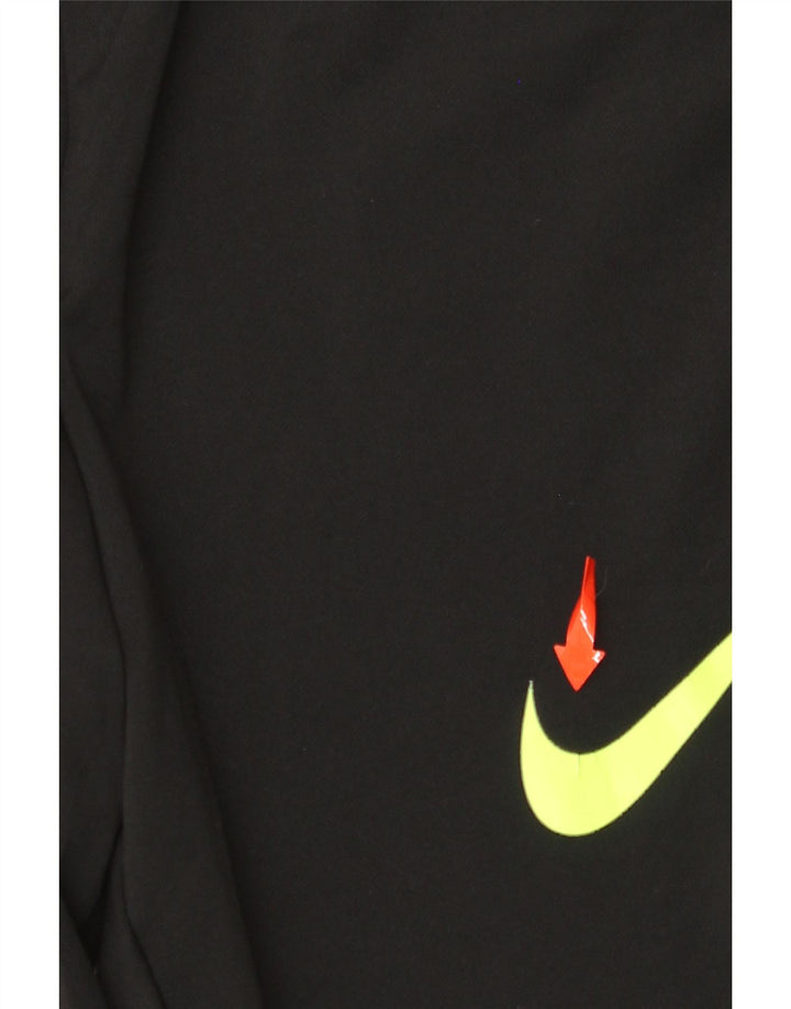 NIKE Mens Dri Fit Tracksuit Trousers Medium  Black Colourblock Polyester