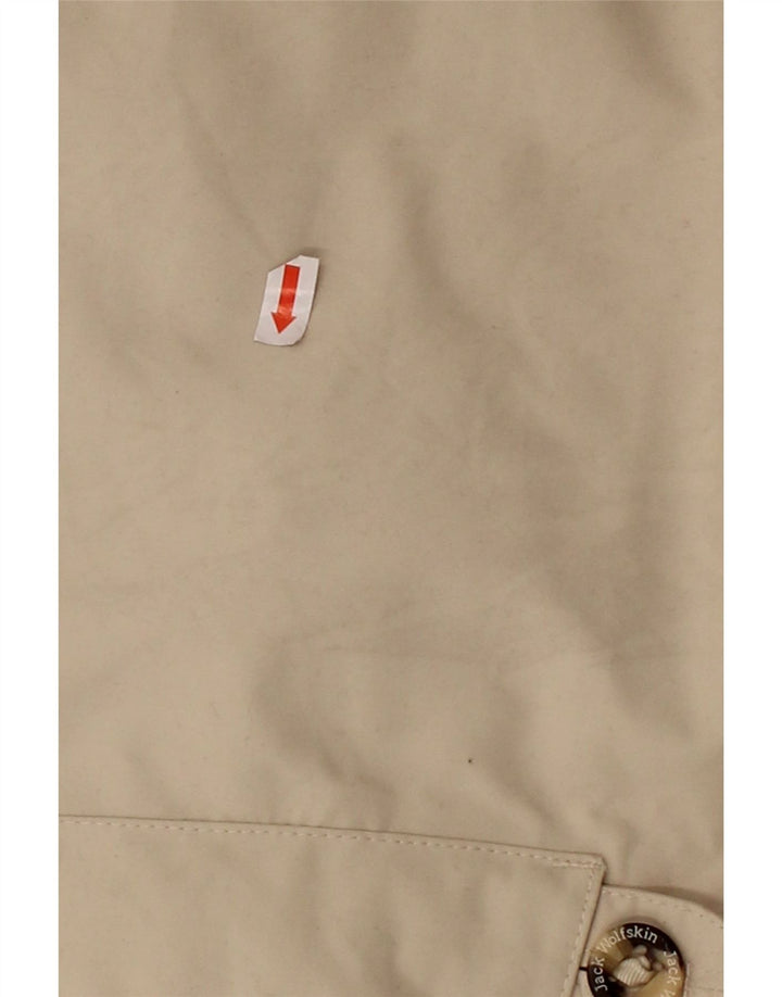 JACK WOLFSKIN Womens Hooded Rain Jacket UK 18/20 XL Beige Polyamide Vintage Jack Wolfskin and Second-Hand Jack Wolfskin from Messina Hembry 