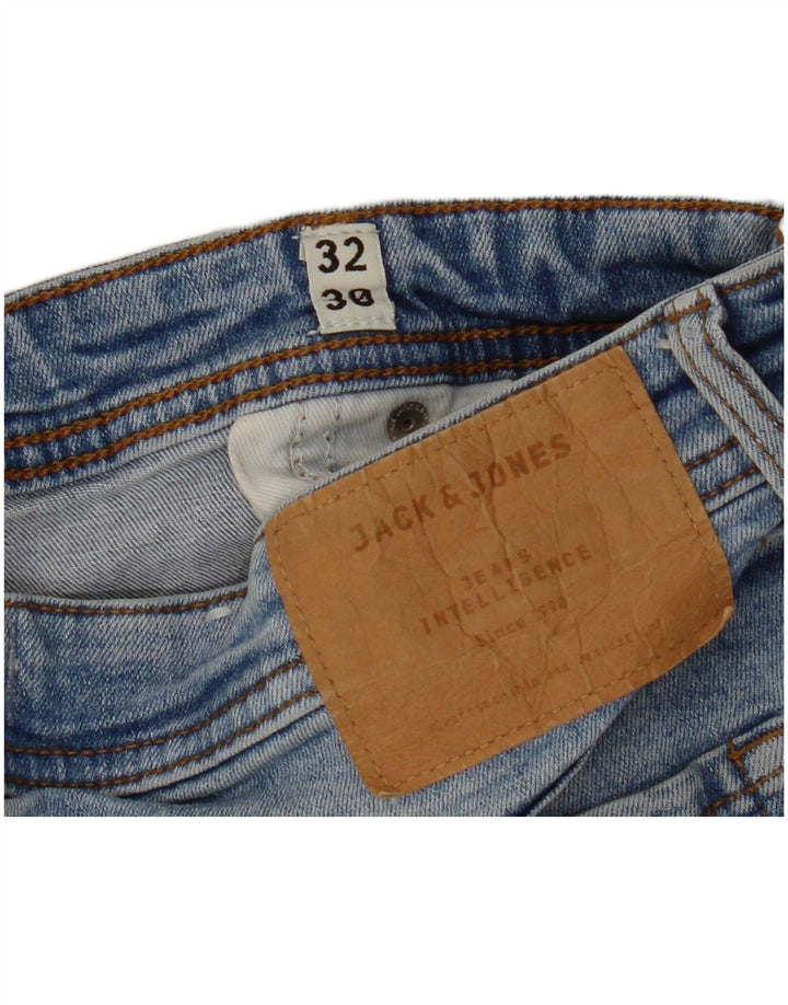 Jack & Jones Mens GLENN Slim Jeans W32 L30 Blue Cotton