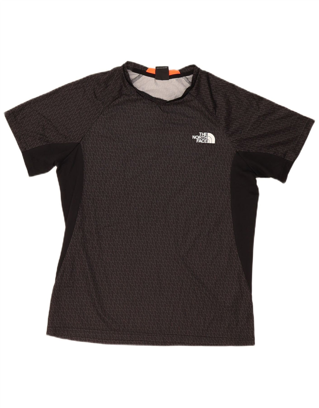 The North Face Mens T-Shirt Top Medium Black Geometric Polyester