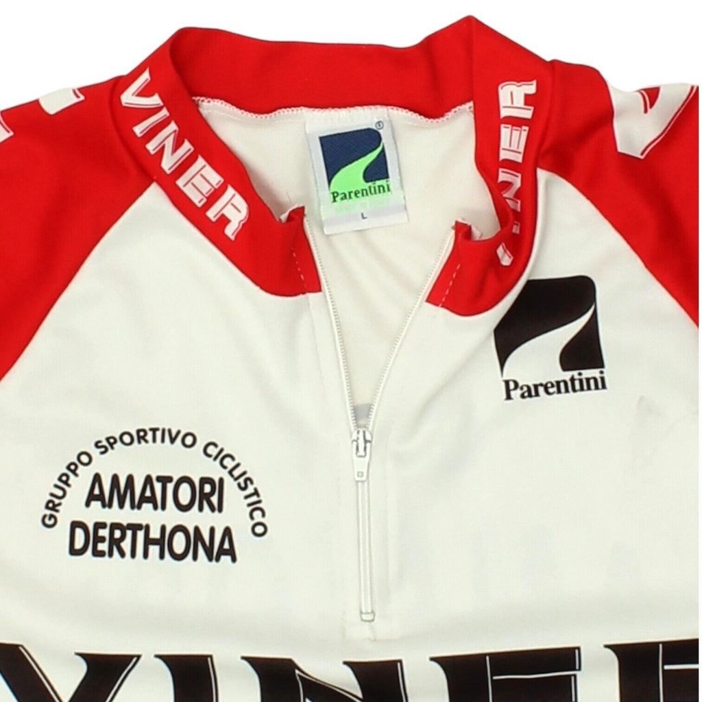 GSC Amatori Derthona Parentini Mens White Cycling Jersey | Vintage Biking Sports | Vintage Messina Hembry | Thrift | Second-Hand Messina Hembry | Used Clothing | Messina Hembry 