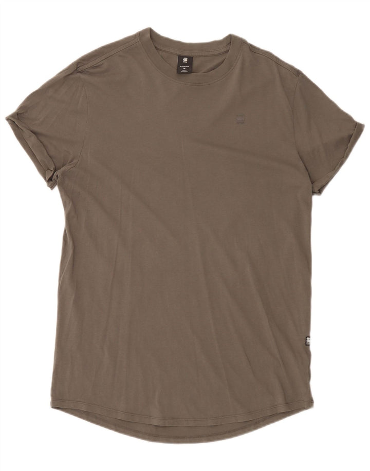 G-Star Mens T-Shirt Top Medium Grey Cotton