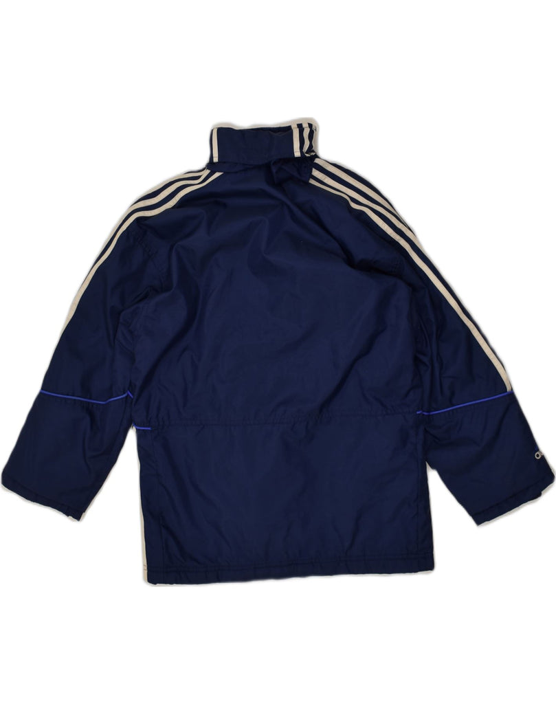 ADIDAS Boys Padded Coat 11-12 Years Navy Blue Polyester | Vintage Adidas | Thrift | Second-Hand Adidas | Used Clothing | Messina Hembry 