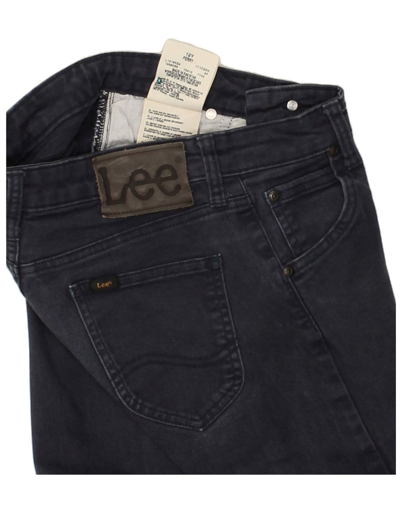 LEE Boys Slim Jeans 11-12 Years W26 L28 Navy Blue Cotton | Vintage Lee | Thrift | Second-Hand Lee | Used Clothing | Messina Hembry 