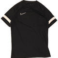 Nike Mens T-Shirt Top Medium Black Striped Polyester Sports