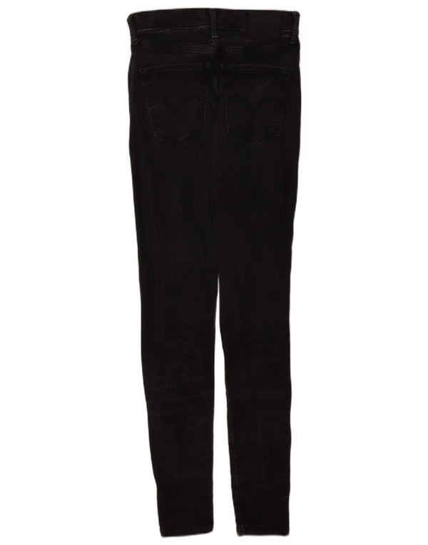 Levi's Womens Mile High Super Skinny Jeans W28 L30 Black Cotton
