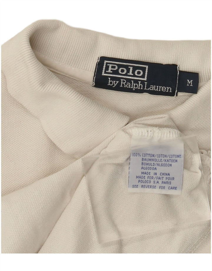 Polo Ralph Lauren Mens Polo Shirt Medium White Cotton