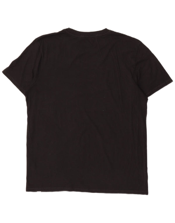Jack & Jones Mens T-Shirt Top 2XL Black Cotton
