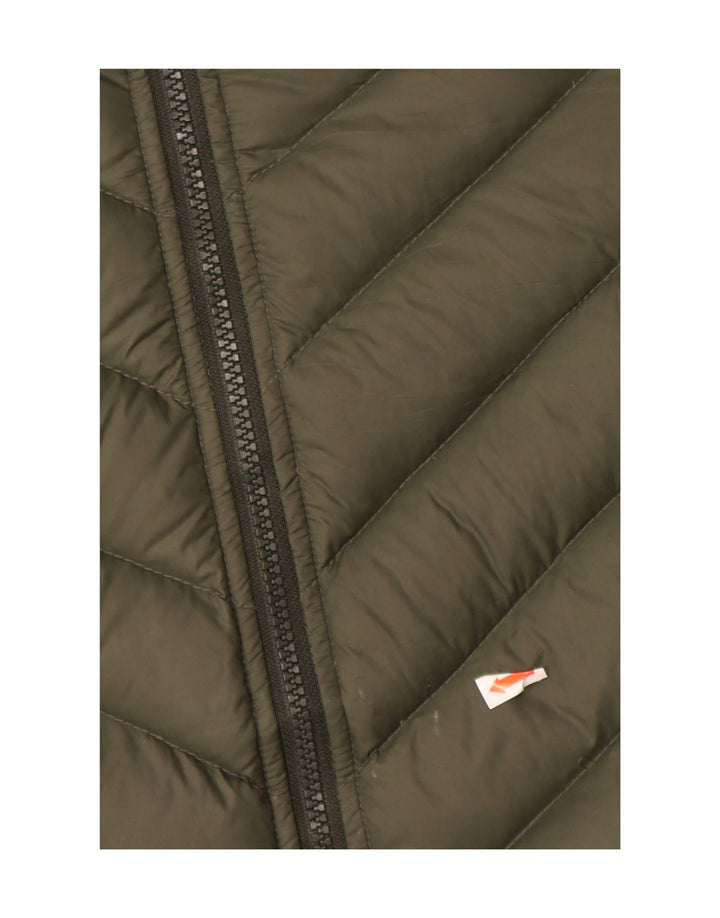 WOOLRICH Womens Padded Jacket UK 12 Medium Khaki Vintage Woolrich and Second-Hand Woolrich from Messina Hembry 