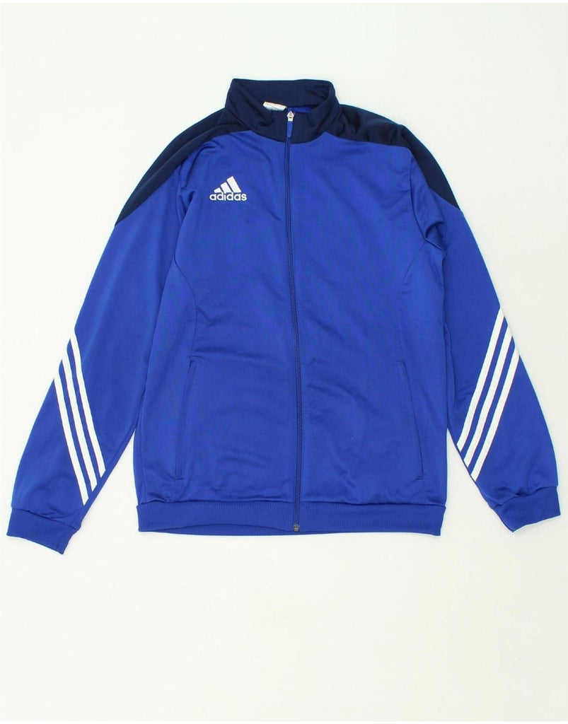 ADIDAS Mens Tracksuit Top Jacket Medium Blue Colourblock Polyester Vintage Adidas and Second-Hand Adidas from Messina Hembry 