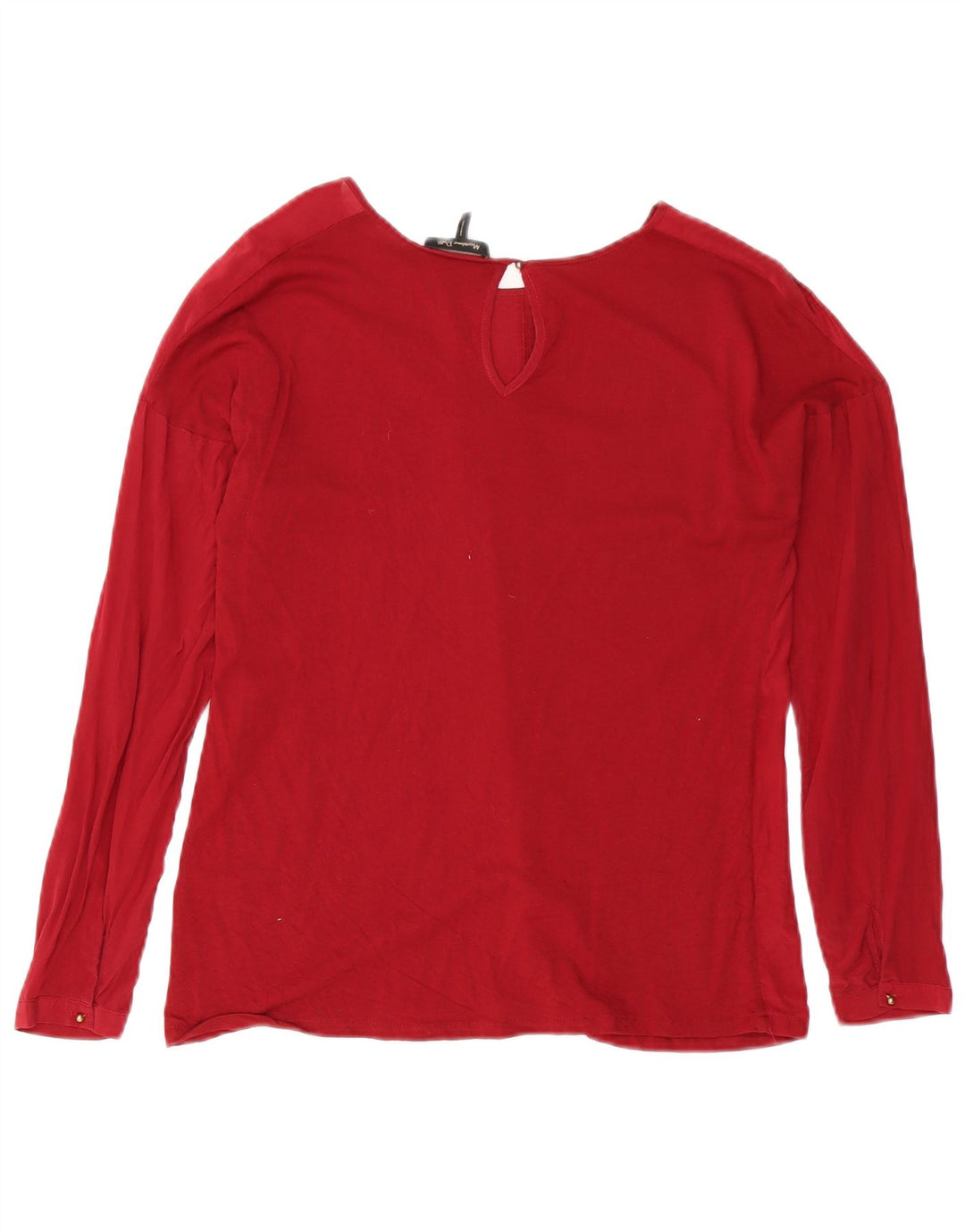 Massimo Dutti Womens Loose Fit Blouse Top UK 10 Small Red