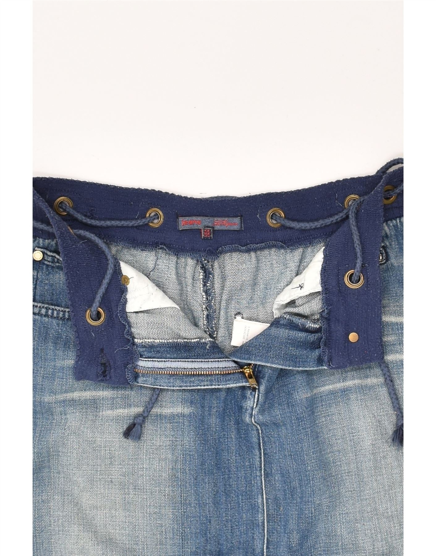 Gonna in denim da donna LES COPAINS IT 44 Medium W30 Blu Cotone