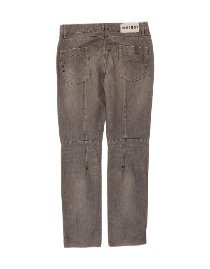 BIKKEMBERGS Womens Straight Jeans W30 L30 Grey Vintage Bikkembergs and Second-Hand Bikkembergs from Messina Hembry 