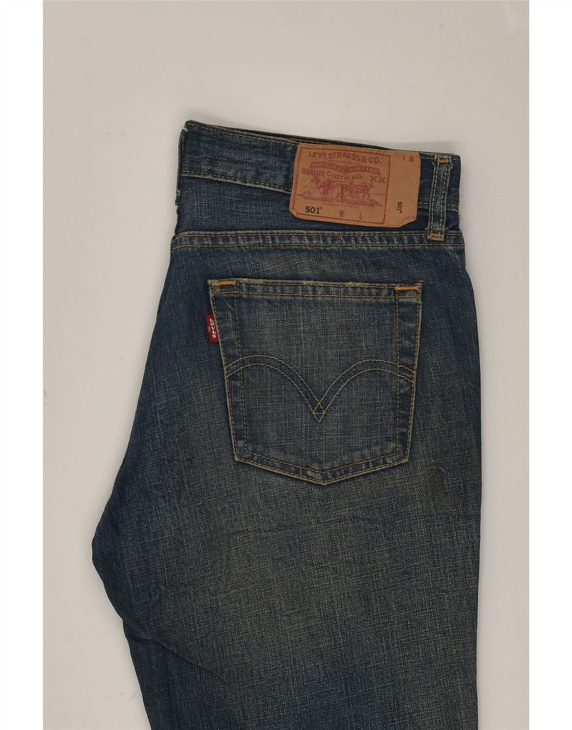 LEVI'S Mens 501 Straight Jeans W27 L27 Blue Cotton | Vintage Levi's | Thrift | Second-Hand Levi's | Used Clothing | Messina Hembry 