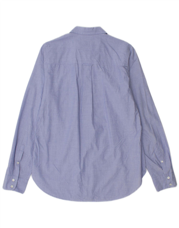 J. CREW Womens Classic Classic Fit Shirt US 4 Small Blue Cotton