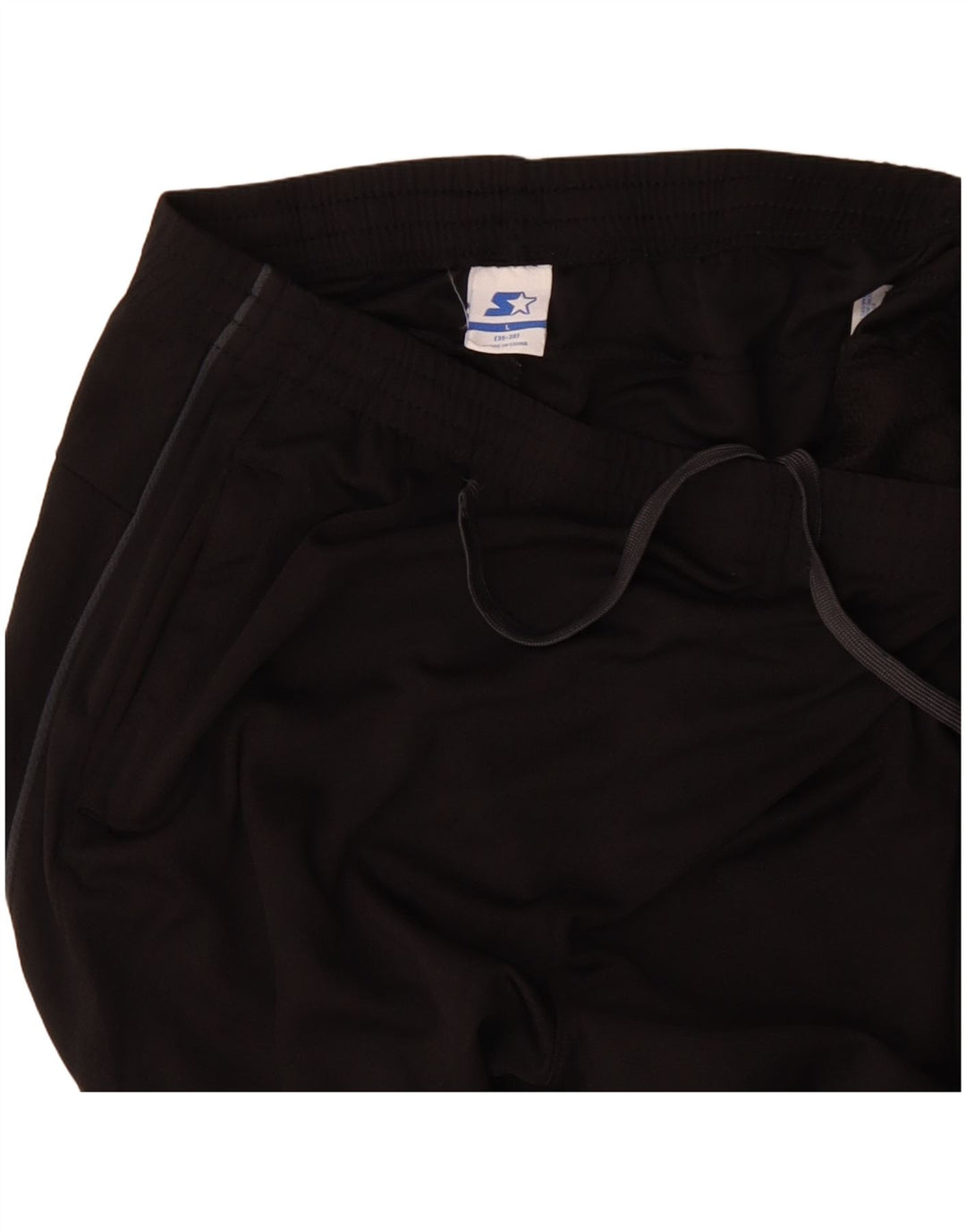 STARTER Mens Tracksuit Trousers Large  Black Colourblock Polyester
