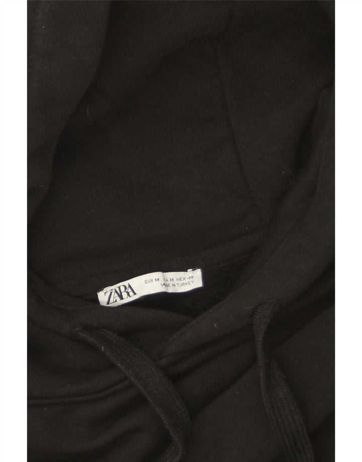 Zara Mens Hoodie Jumper Medium Black