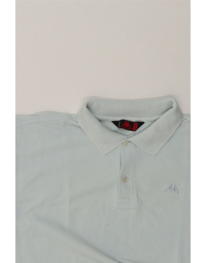 KAPPA Mens Polo Shirt XL Blue Cotton Vintage Kappa and Second-Hand Kappa from Messina Hembry 