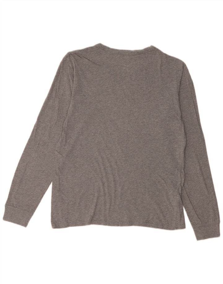 Nike Mens Athletic Cut Top Long Sleeve Medium Grey Cotton