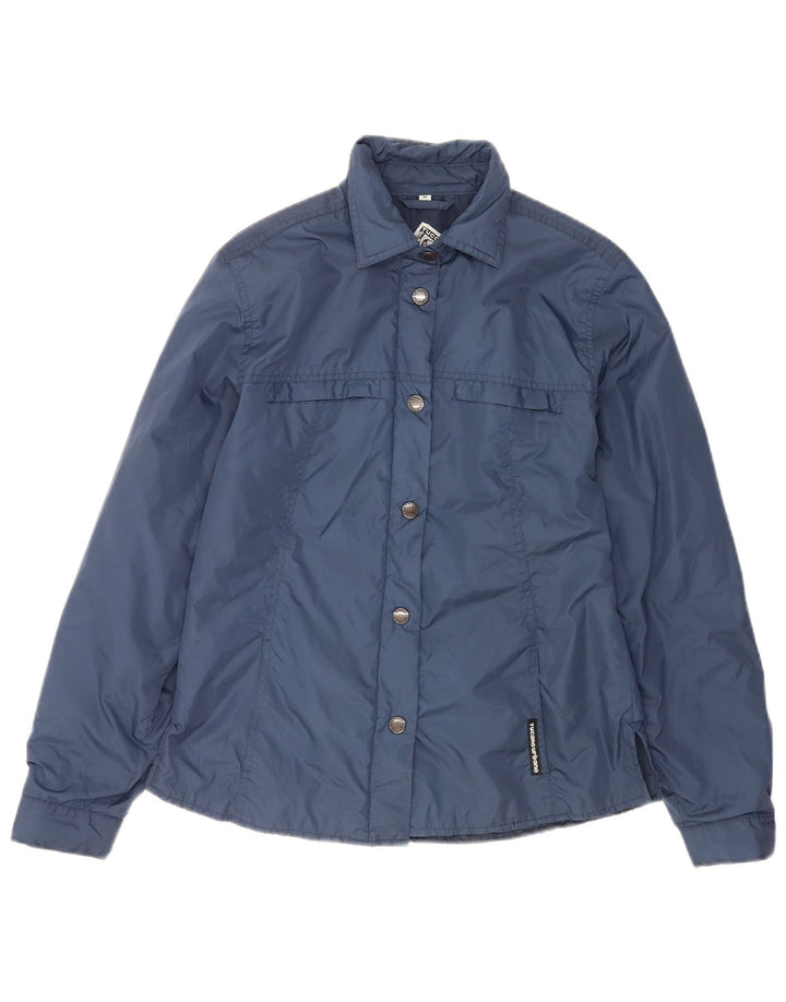 Tucano Urbano Womens Windbreaker Jacket UK 14 Medium Navy Blue Nylon