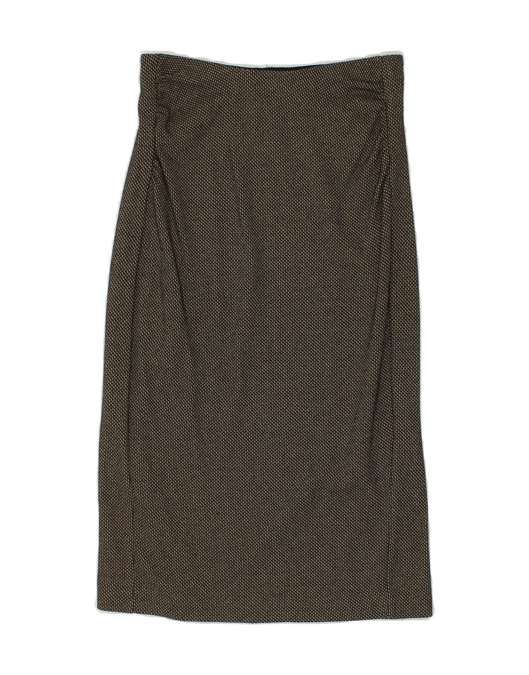 PATRIZIA PEPE Womens Midi Skirt IT 42 Medium W28 Black Chevron Viscose Vintage Patrizia Pepe and Second-Hand Patrizia Pepe from Messina Hembry 