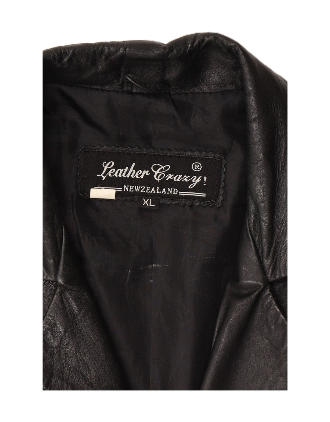 VINTAGE Mens Leather Jacket UK 42 XL Black Leather Vintage Vintage and Second-Hand Vintage from Messina Hembry 