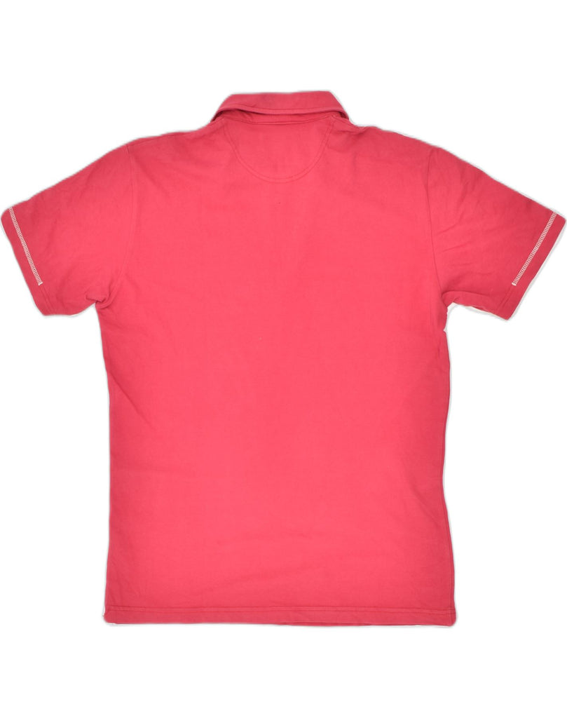 TRUSSARDI JEANS Womens Polo Shirt UK 14 Medium Pink Cotton | Vintage | Thrift | Second-Hand | Used Clothing | Messina Hembry 