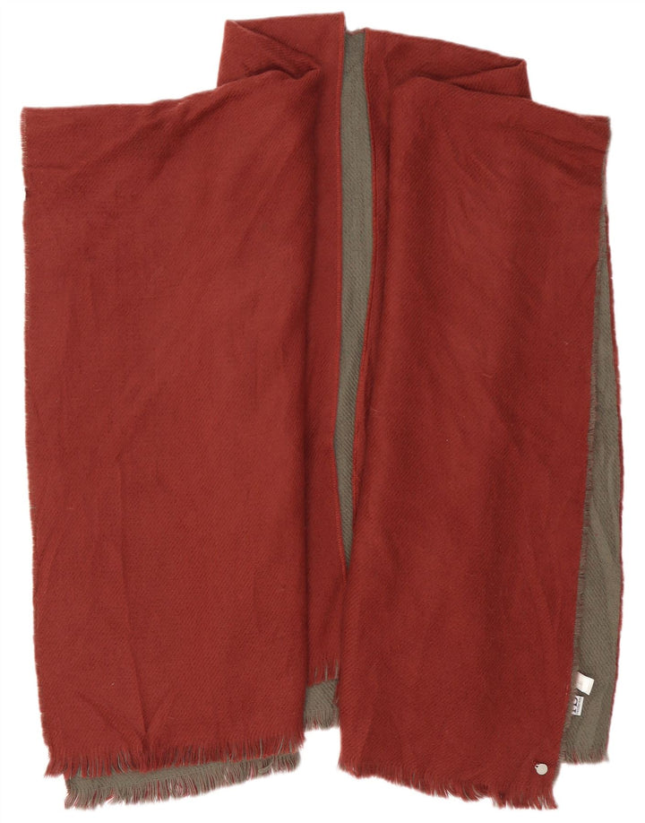 Roccobarocco Womens Poncho Coat One Size Burgundy Acrylic