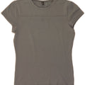 FERRE Womens T-Shirt Top UK 12 Medium Grey Polyamide Vintage Ferre and Second-Hand Ferre from Messina Hembry 