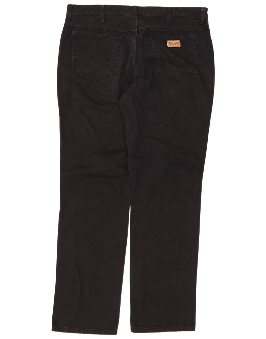 Wrangler Mens Texas Straight Jeans W40 L34 Black Cotton