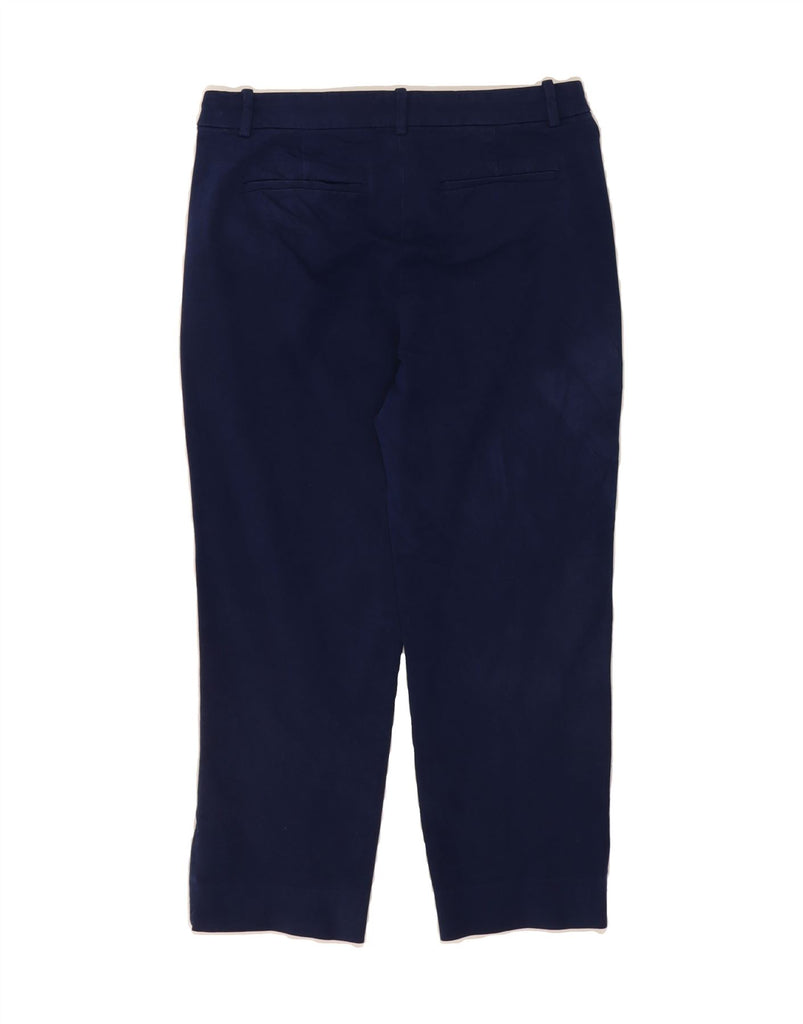 J. CREW Womens Crop Chino Trousers US 8 Medium W30 L24 Navy Blue Vintage J. Crew and Second-Hand J. Crew from Messina Hembry 