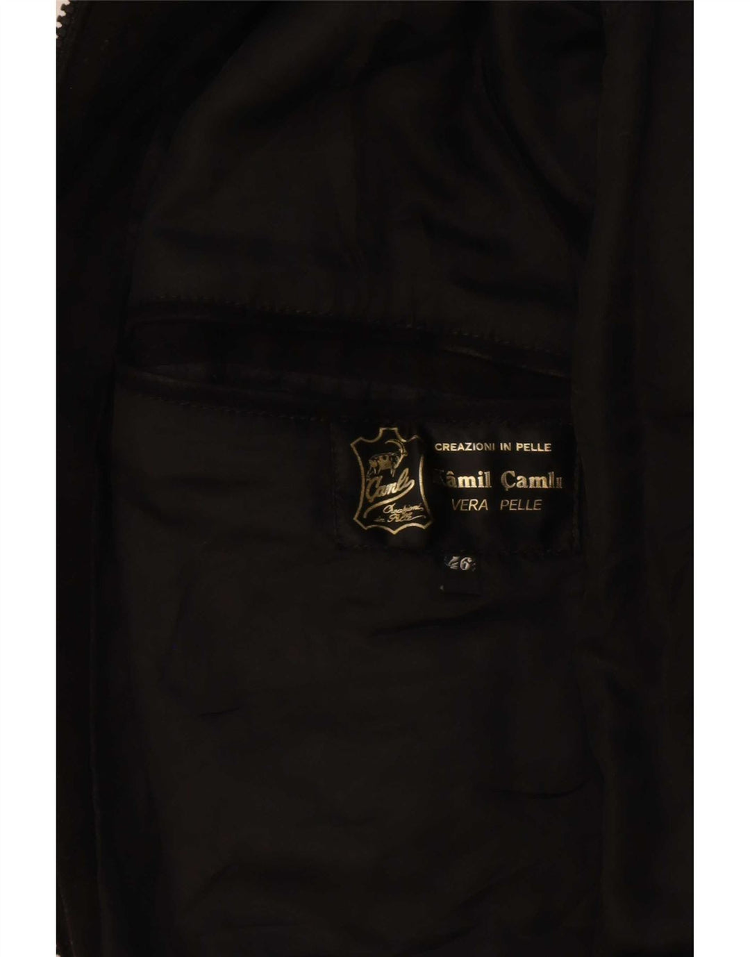 Vintage Mens Suede Bomber Jacket IT 46 Small Black Leather