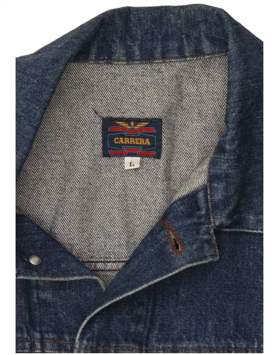 Carrera Mens Denim Gilet UK 40 Large Navy Blue