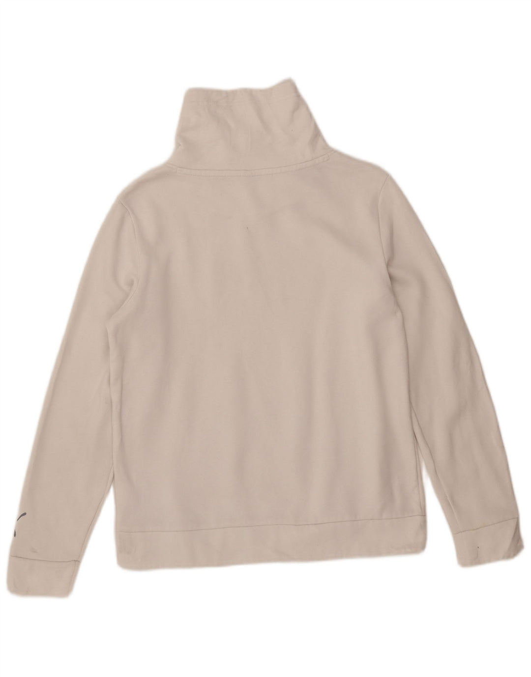 Puma Womens Graphic Sweatshirt Jumper UK 14 Medium White Cotton