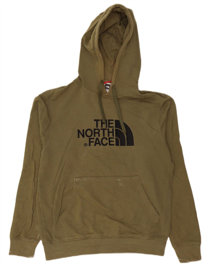 The North Face Mens Graphic Hoodie Jumper Medium Khaki